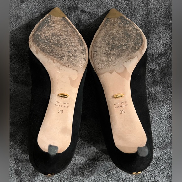 Sergio Rossi Black suede Heels - Picture 4 of 5